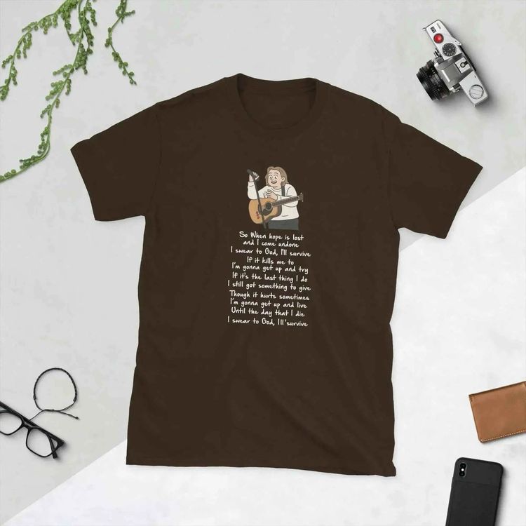 Lewis Capaldi Survive Lyrics Unisex Cotton Blend Shirt image 2