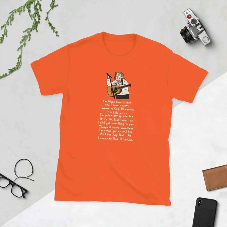 Lewis Capaldi Survive Lyrics Unisex Cotton Blend Shirt image 8