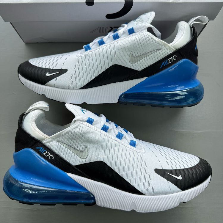 Immagine di Nike Air Max 270 Size UK 10 Laser Blue Light White Mens Trainers DC1938-100 1