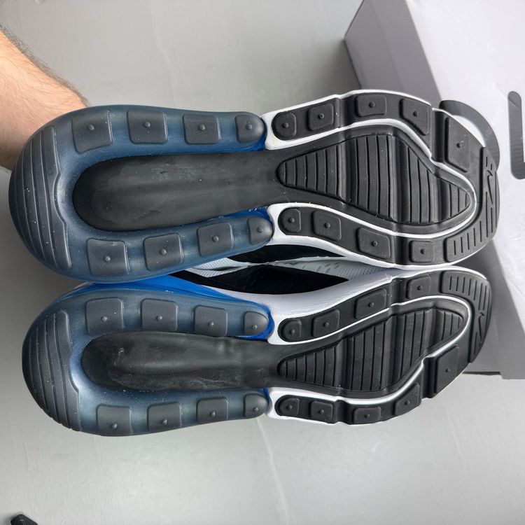 Immagine di Nike Air Max 270 Size UK 10 Laser Blue Light White Mens Trainers DC1938-100 3