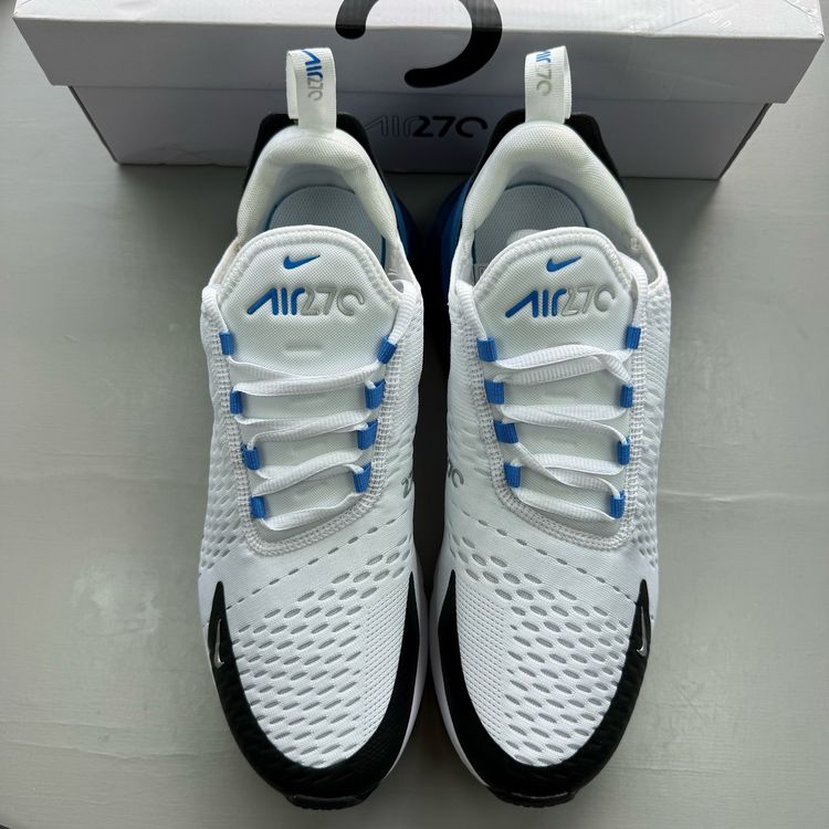 Immagine di Nike Air Max 270 Size UK 10 Laser Blue Light White Mens Trainers DC1938-100 2