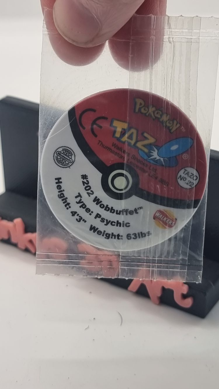 Pokemon Wobbuffet tazo SEALED #202 image 2