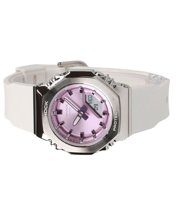 Casio G-Shock Analog Digital Bio-Based Resin Strap Pink Dial Quartz GM-S2110-7A6 200M Women's Watch image 4