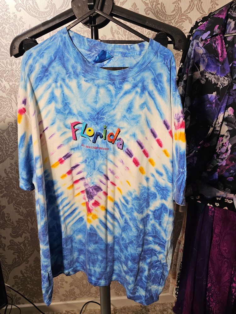 Tie-Dye T-Shirt With Florida Text