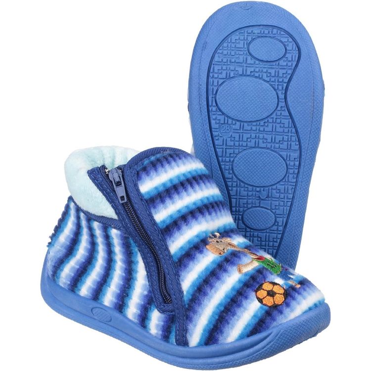 Mirak Safari Zip Up Bootie Slipper 12