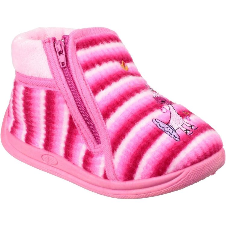 Mirak Safari Zip Up Bootie Slipper 11