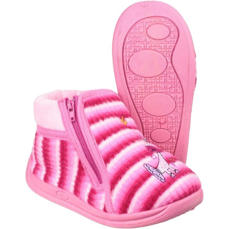 Mirak Safari Zip Up Bootie Slipper 6