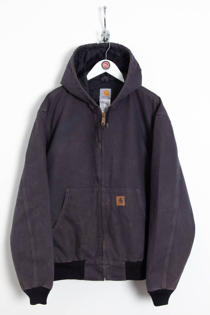 Carhartt J247 Duck Canvas Active Hooded Jacket (L) image 1