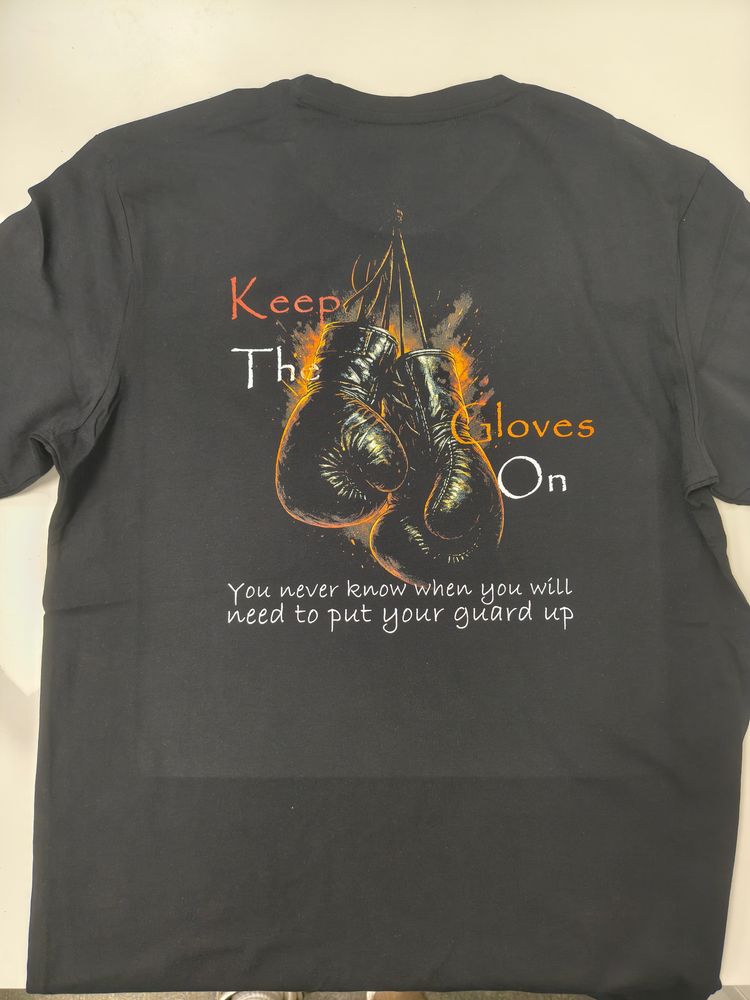 *NEW RELEASE* Gloves on Black T-Shirt, new, all sizes