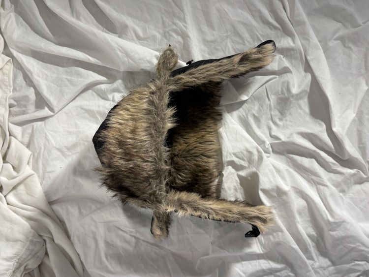 Black Faux Fur Trapper Hat obraz 2