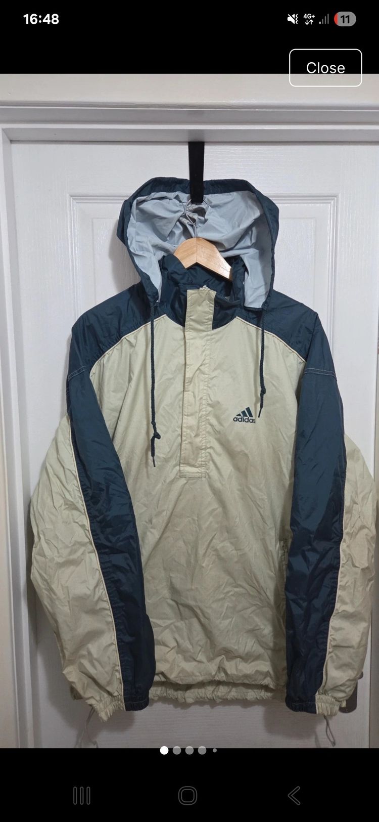 Adidas Vintage Hooded Windbreaker Jacket large obraz 1