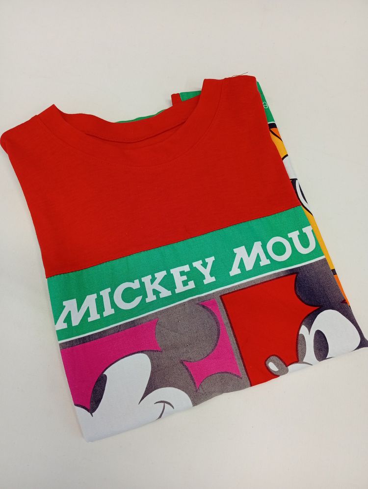 Single Stitch 90's t-shirt with Mickey Mouse graphic obraz 4