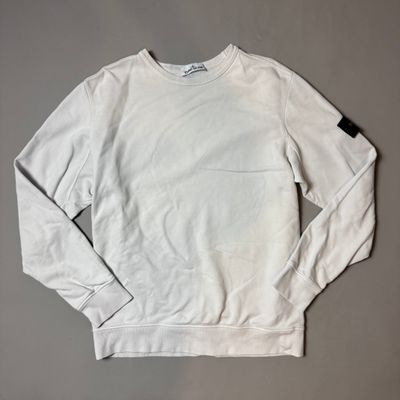 Stone Island White Sweatshirt- XXL