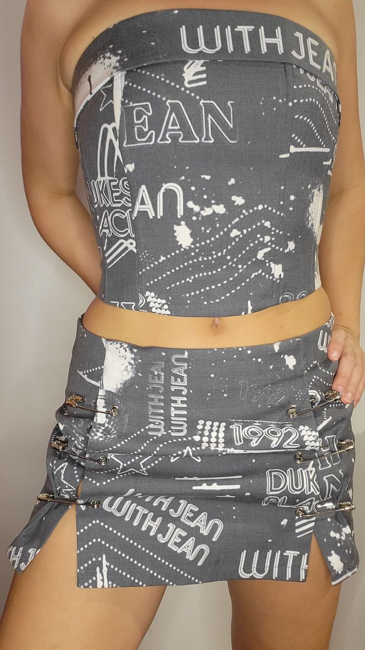 Strapless Top And Mini Skirt Set image 3