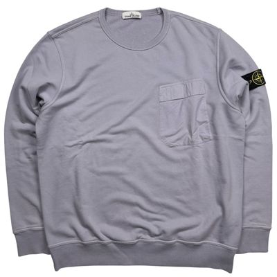 S/S 18 Stone Island Pocket Crewneck Sweater - Lavender