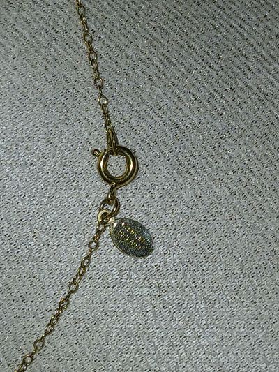 Signed Avon Elegant V-Shape Loop Solitaire Pendant Necklace 8