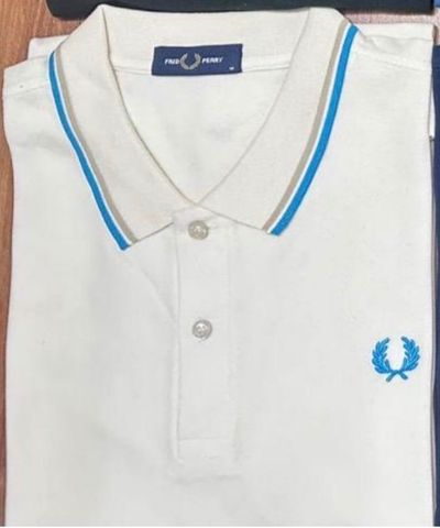 Fred Perry White Polo Shirt