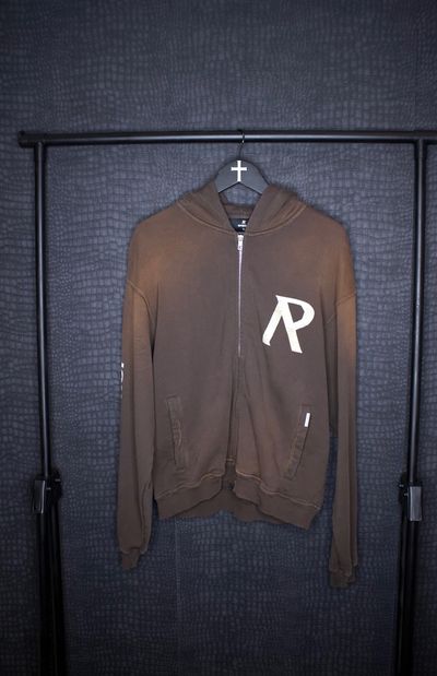 Represent Brown Zip-Up Hoodie