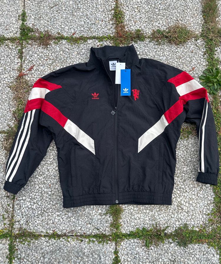 Adidas Originals Adidas Black Jacket With Red And White Stripes product image