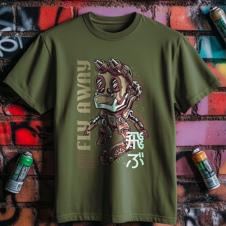 Fly Away Robot T-Shirt - Funny and US image 4