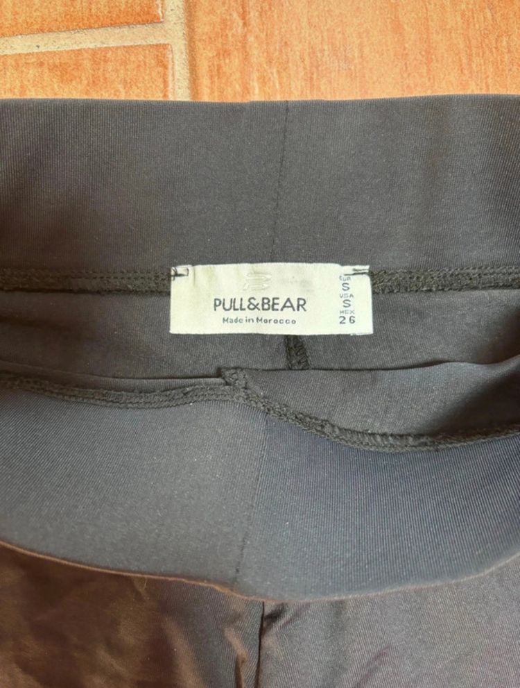 Pull&Bear Cycling Shorts Black Sport Gym Biker Pants - Size S 4