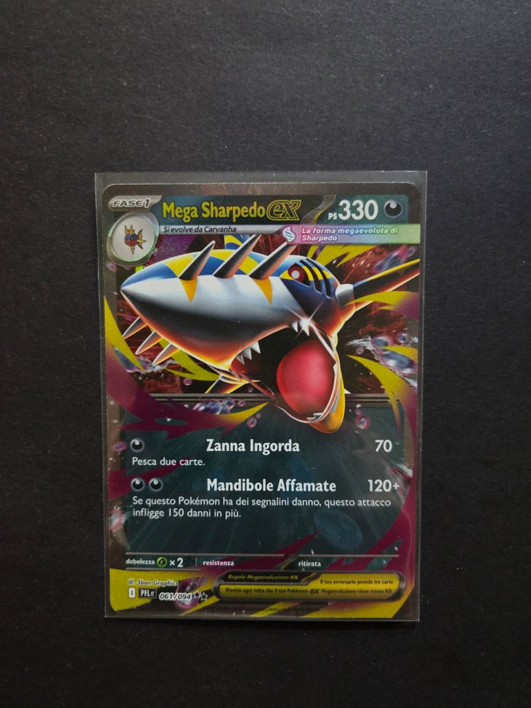 Mega Sharpedo Ex 061/094 Fiamme Spettrali  IT obraz 1