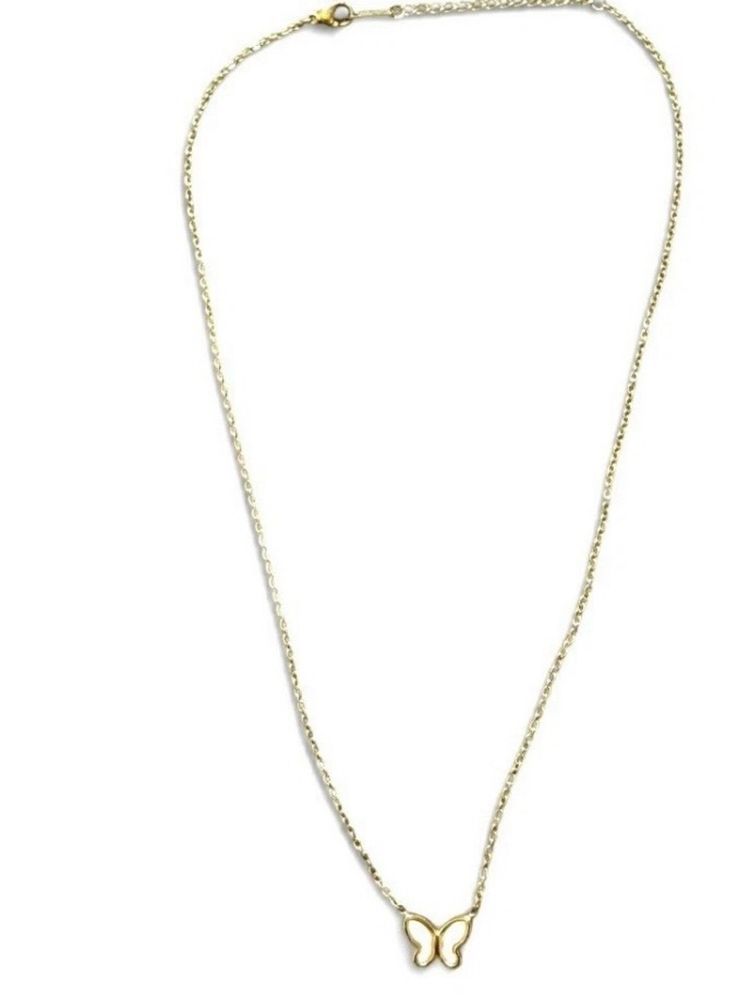 Gold Butterfly Necklace imagen 2