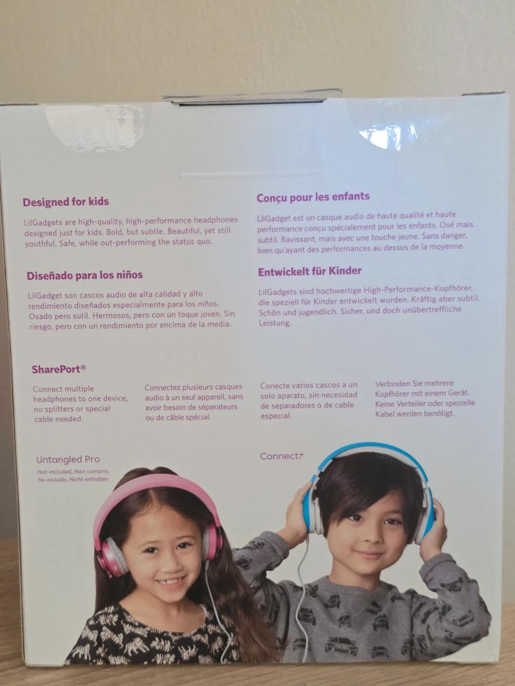 LilGadgets Connect+ Purple Kids Wired Headphones with SharePort & Box (Ages 3+) image 6