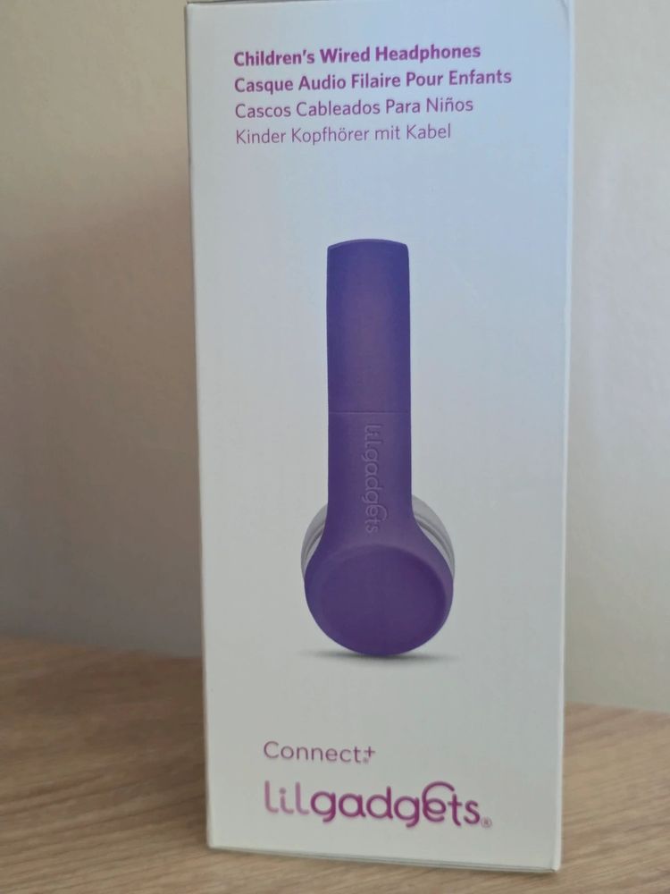 LilGadgets Connect+ Purple Kids Wired Headphones with SharePort & Box (Ages 3+) image 7