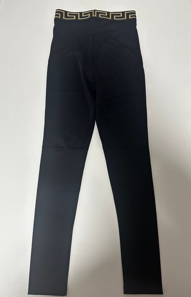 Versace Greca Black Leggings 10