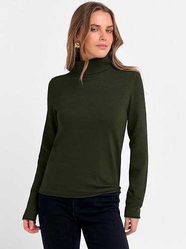 Dark Green Turtleneck Sweater