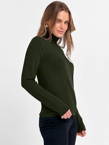 Dark Green Turtleneck Sweater image 4