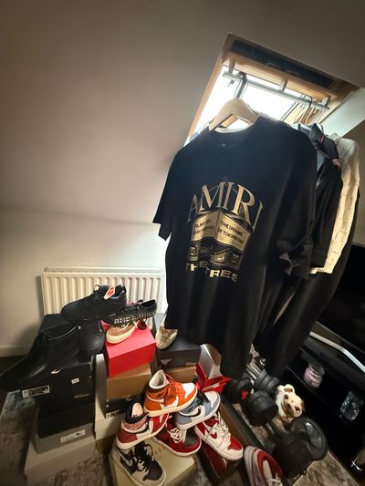Burberry White T-Shirt With Black Logo Print