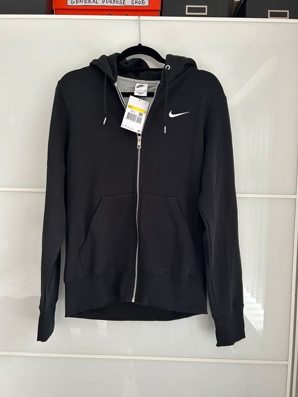 Nike black zipped hoodie