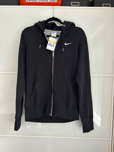 Nike black zipped hoodie
