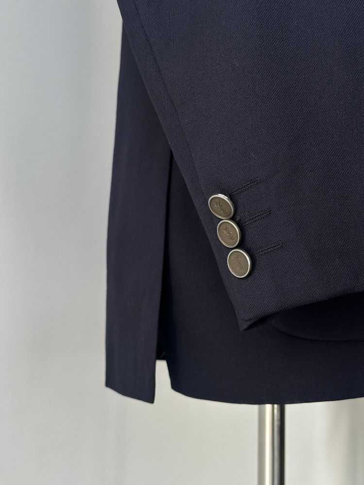 Yves Saint Laurent 1990s Pure Wool Bespoke Button Blazer - M image 8