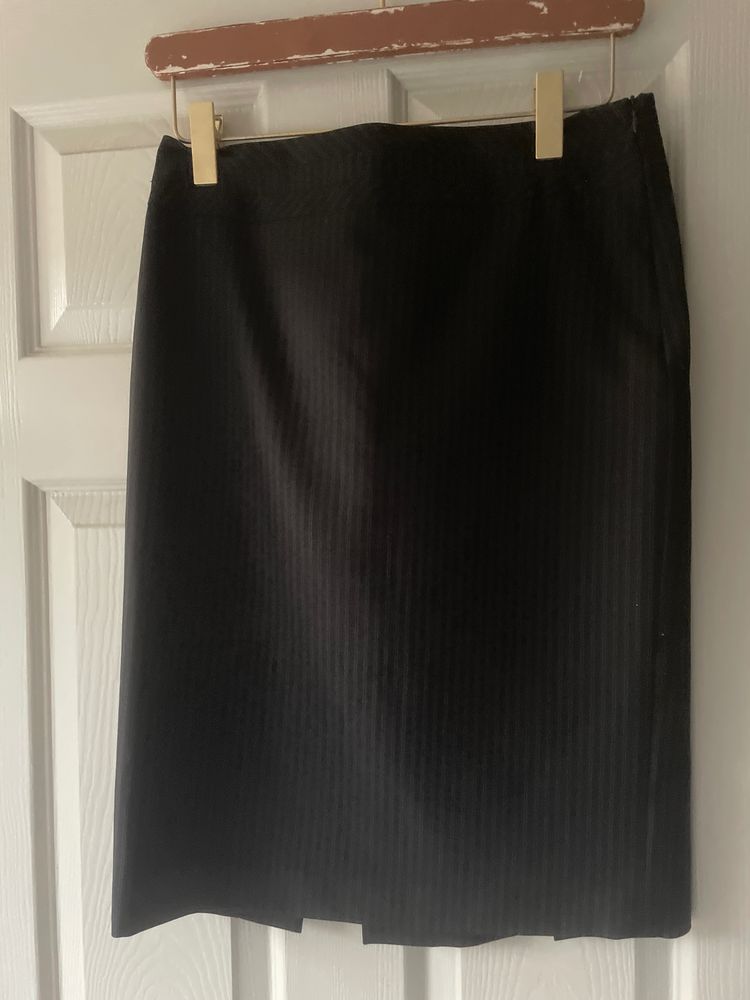 Debenhams Petite Collection Black Pinstripe Skirt