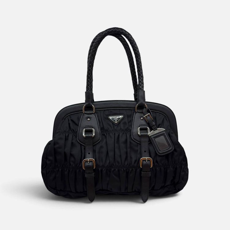 Borsa a spalla goffrata