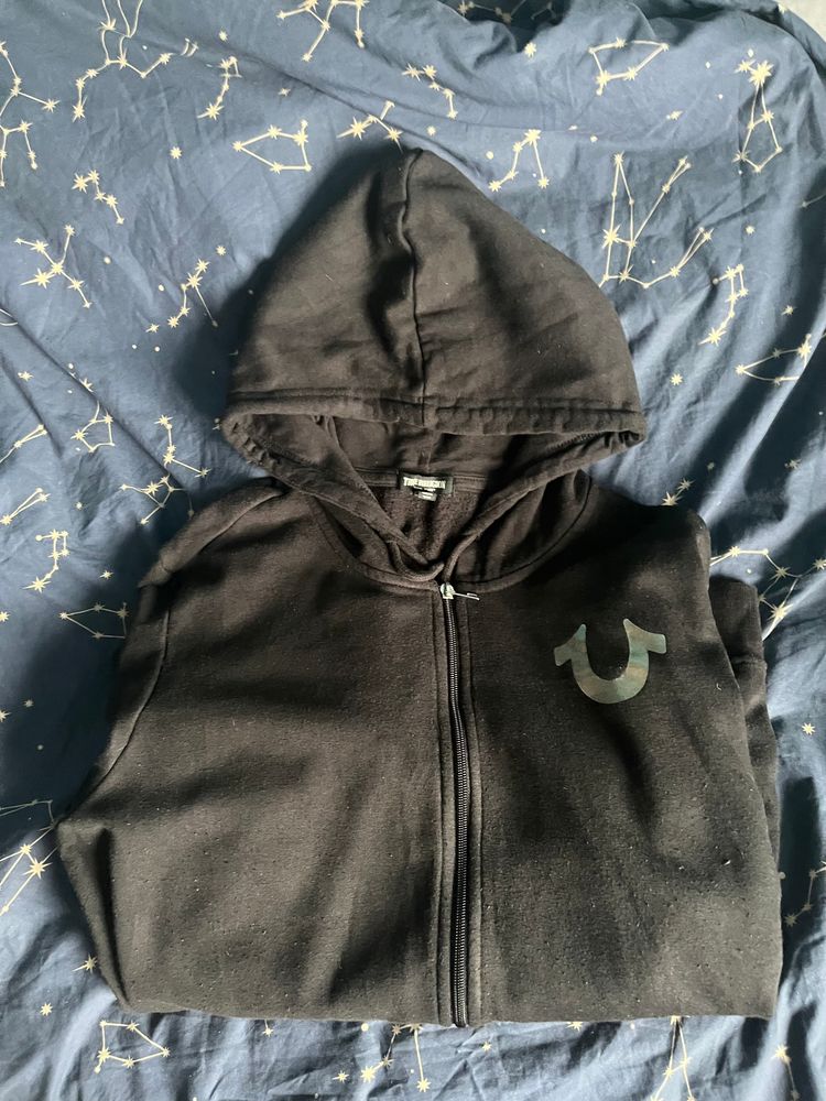 True Religion True Religion Black Zip-Up Hoodie product image