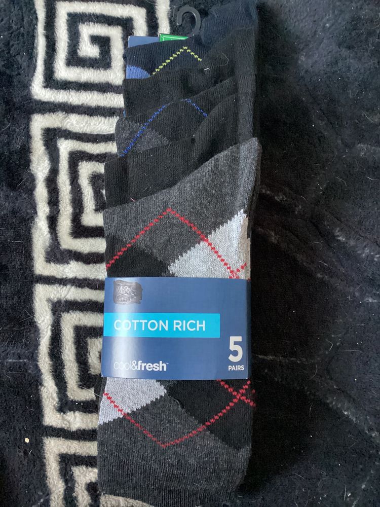 Cotton Rich Socks 5 Pairs