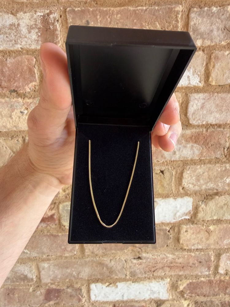 16” 925 silver 18ct Gold plated Chain