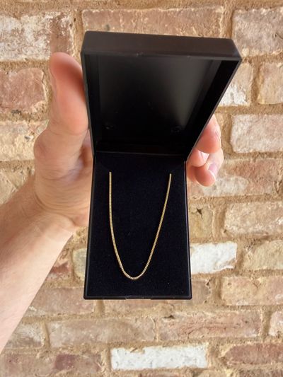 16” 925 silver 18ct Gold plated Chain