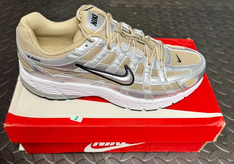 Nike P-6000  Khaki Metallic Trainers 8.5 FITS A 9