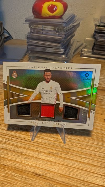 Eden Hazard Treasured Threads /99 National Treasures (Triple Patch)