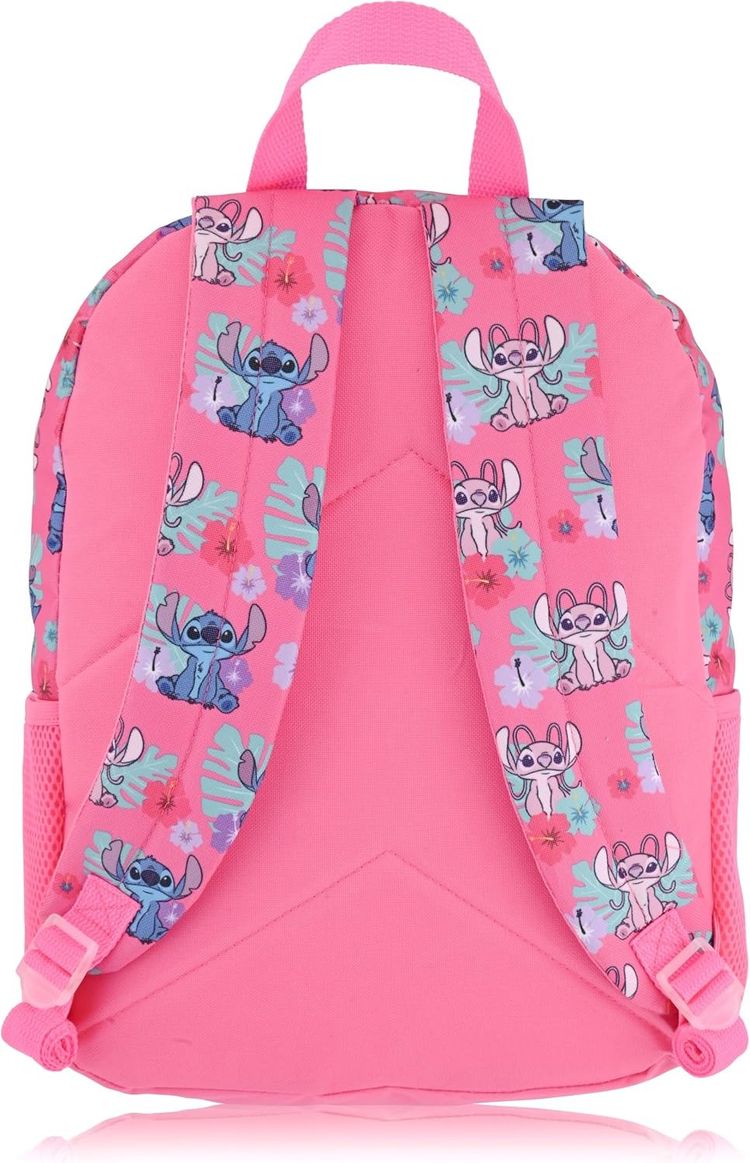 Pink Backpack With Lunchbox Featuring Stitch Character 3