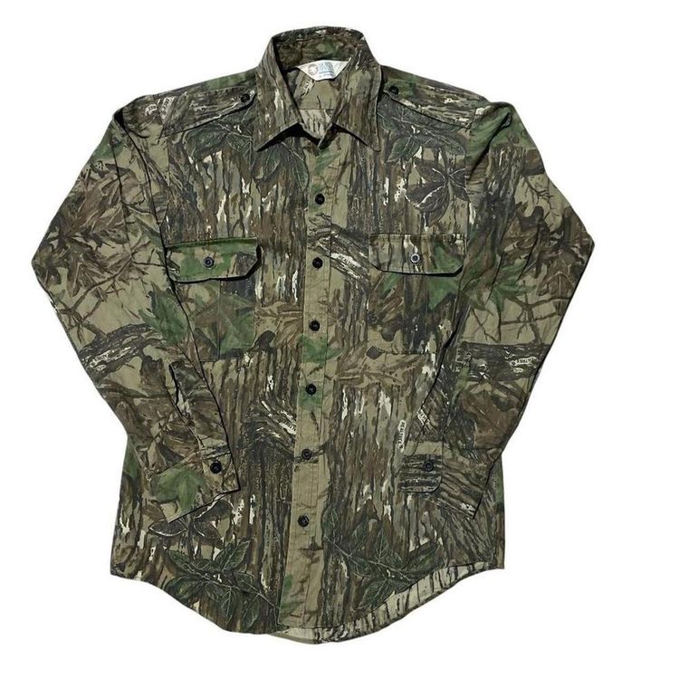 Sport Afield Camouflage Long Sleeve Shirt size M