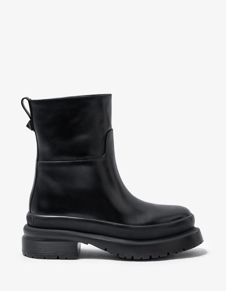 Valentino Black Roman Stud Leather Chelsea Boots 6