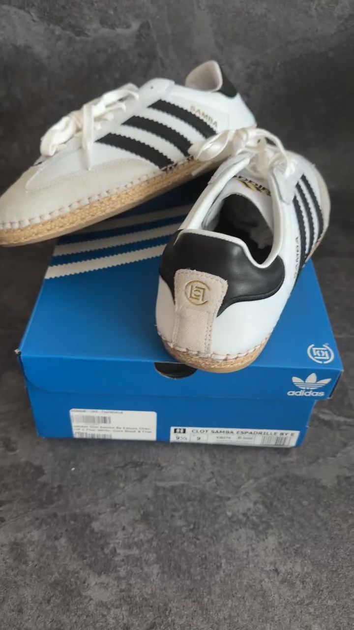 Adidas X CLOT Samba Espadrille | White | UK9 image 1