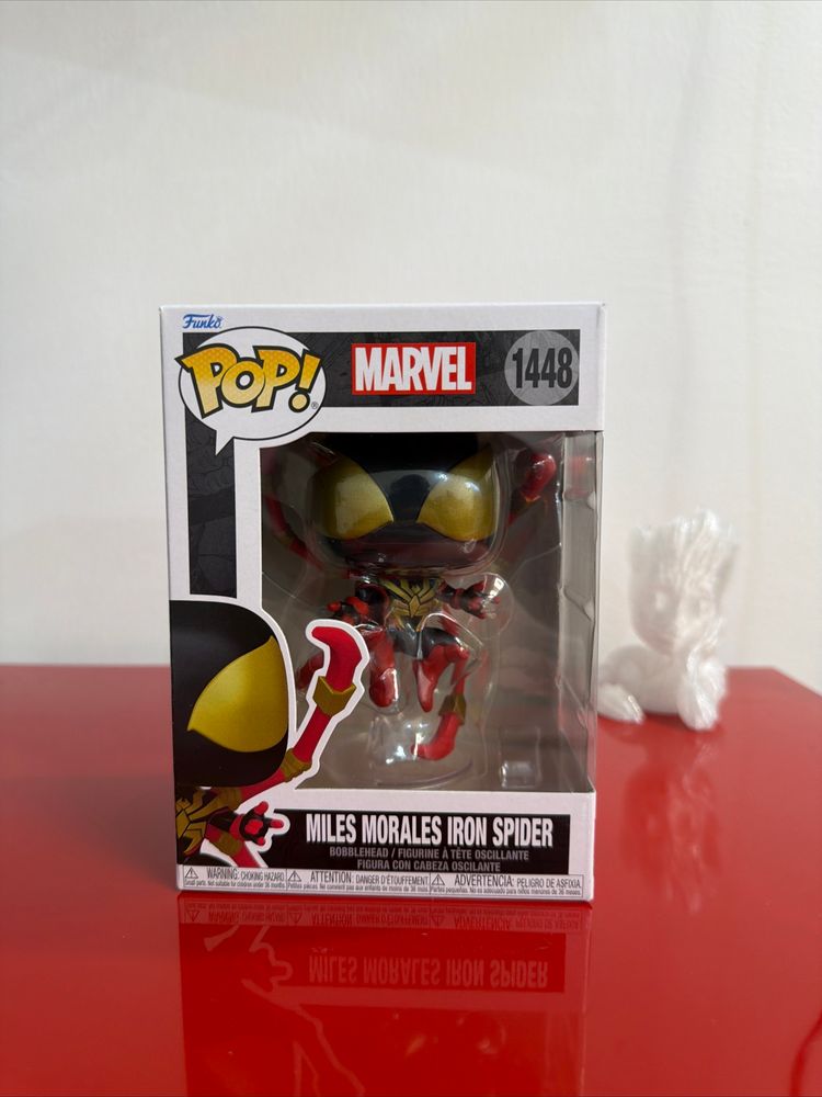 Funko Pop Marvel Miles Morales Iron Spider Bobblehead obraz 2