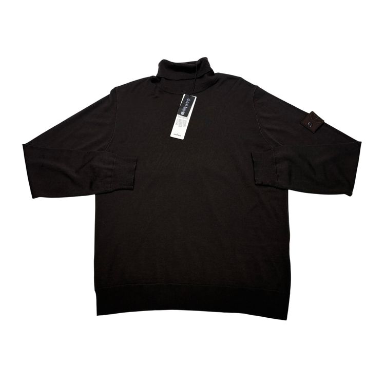 Stone Island Brown Ghost Piece Turtle Neck Jumper